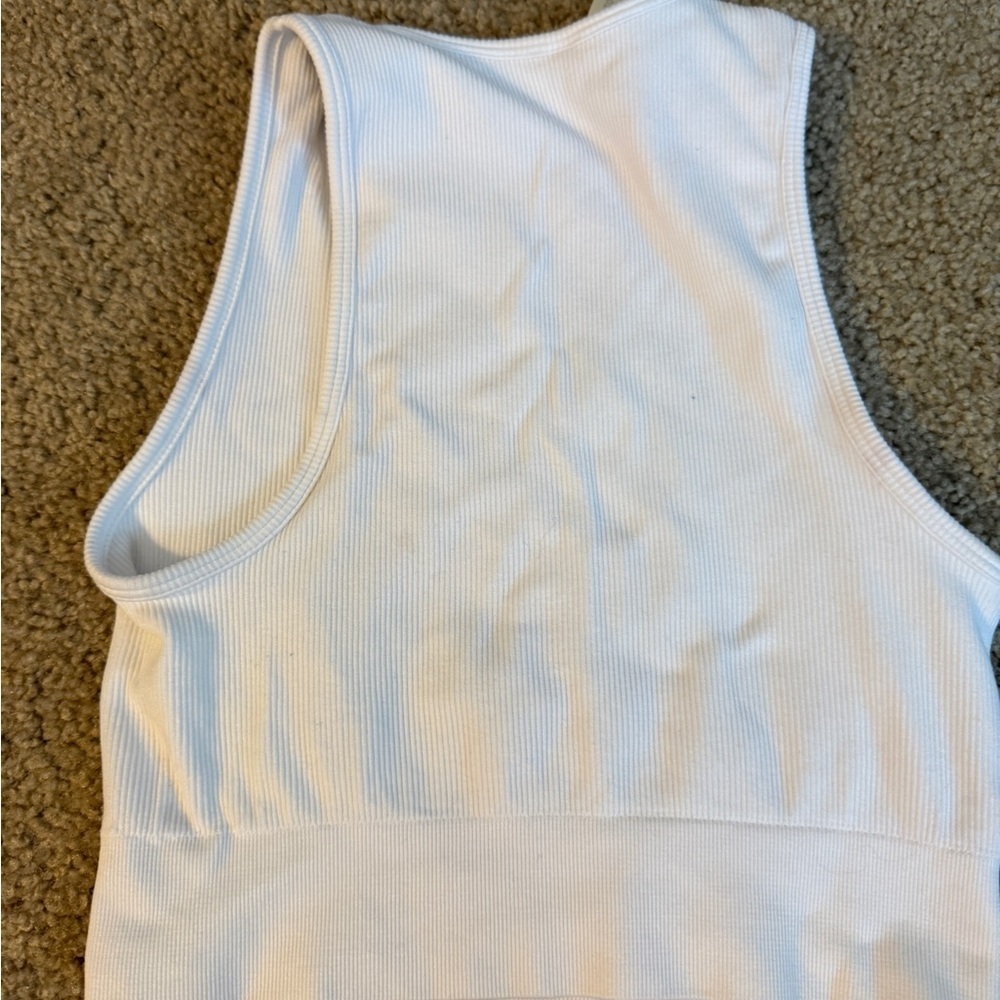 Babaton Ivory Ribbed Top - Picture 2 of 5
